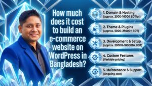 How much does it cost to build an e-commerce website on WordPress in Bangladesh