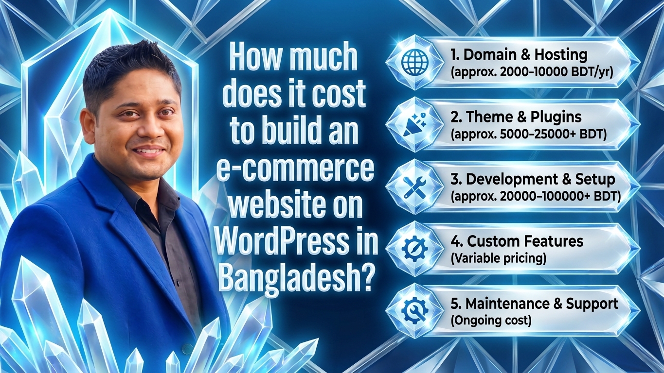 How much does it cost to build an e-commerce website on WordPress in Bangladesh